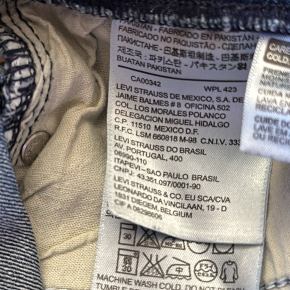 Levi’s Perfectly Slimming Tummy Control Pull On Skinny Jeans 10M - Picture 6 of 13